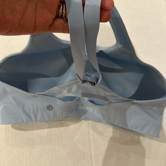 Athleta High Advance Bra B-G Sports Bra 38D Activewear. Baby Blue - Picture 3 of 6